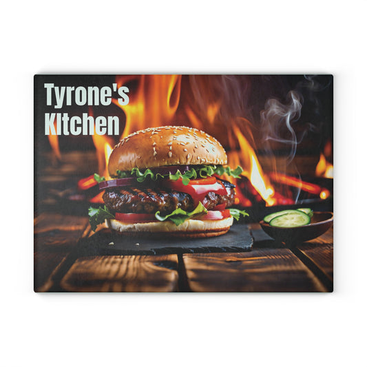 Personalized Grilling Glass Cutting Board | Custom Gift for Dad, Grandpa & Grill Masters