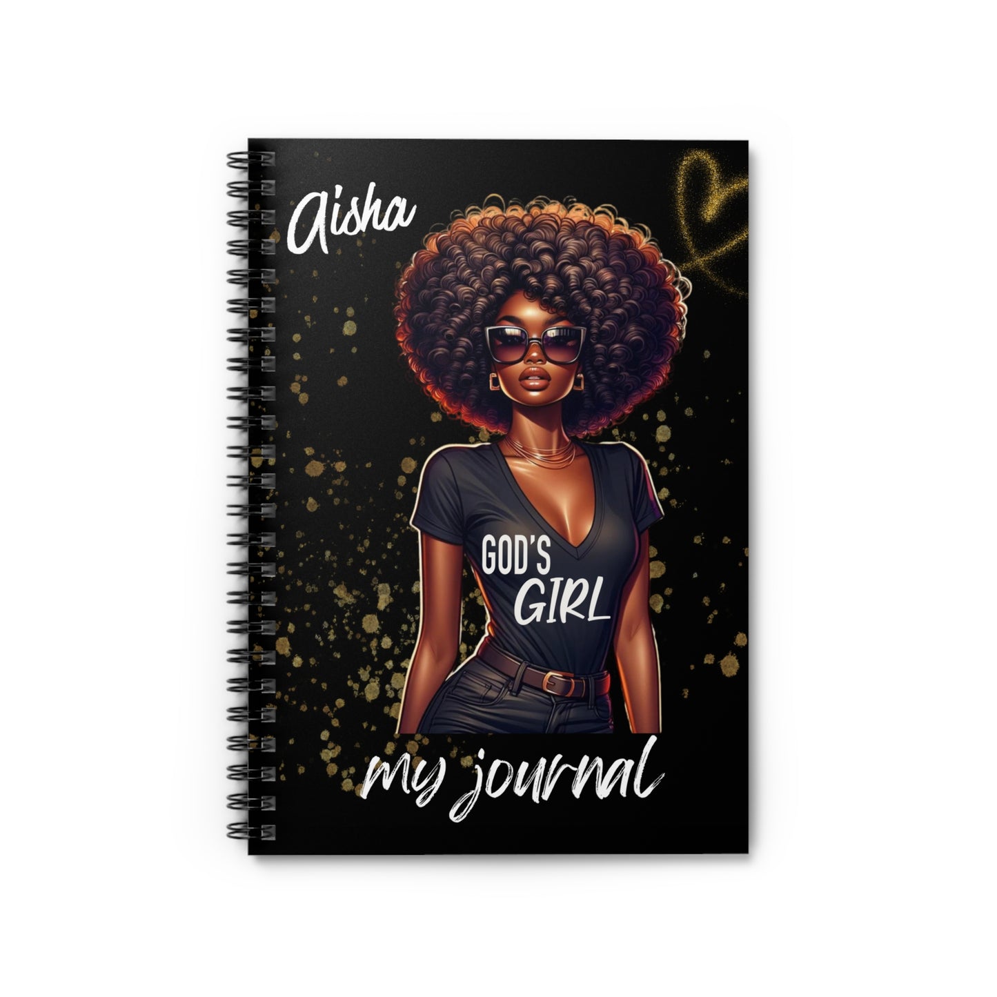 God’s Girl Journal – Personalized Spiral Notebook for Women of Faith