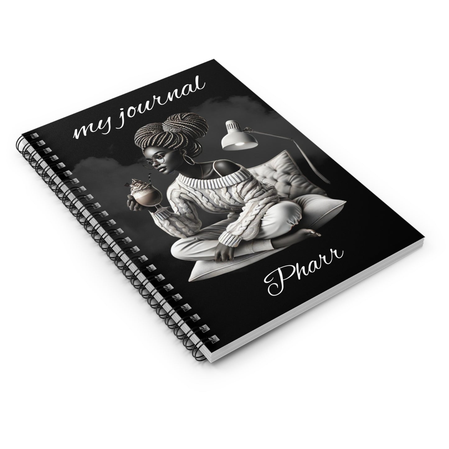 Built for Purpose - Black Woman Spiral Notebook