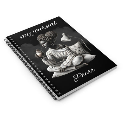 Built for Purpose - Black Woman Spiral Notebook