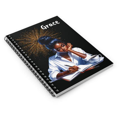 She is Becoming - Black Woman Spiral Notebook