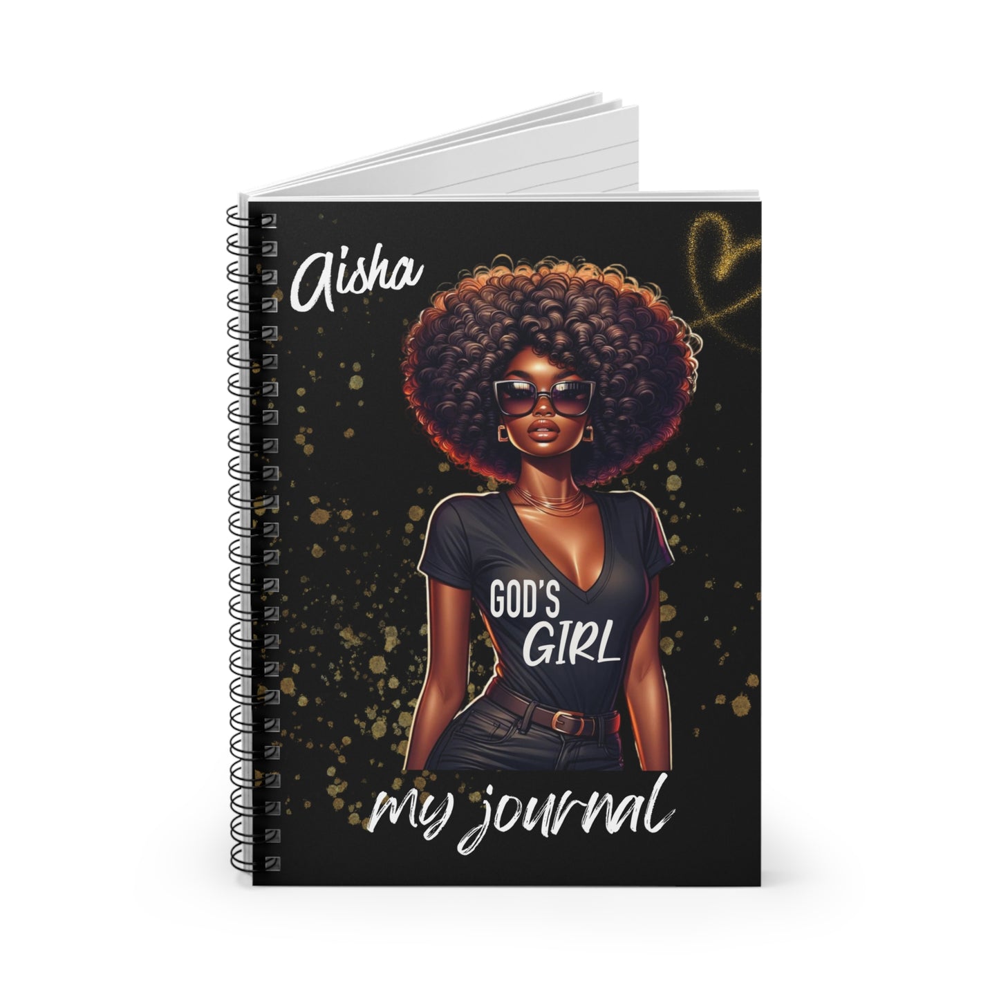 God’s Girl Journal – Personalized Spiral Notebook for Women of Faith