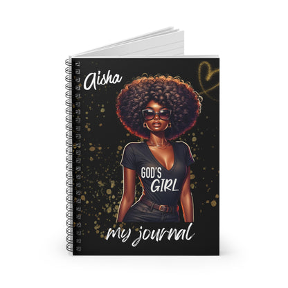 God’s Girl Journal – Personalized Spiral Notebook for Women of Faith