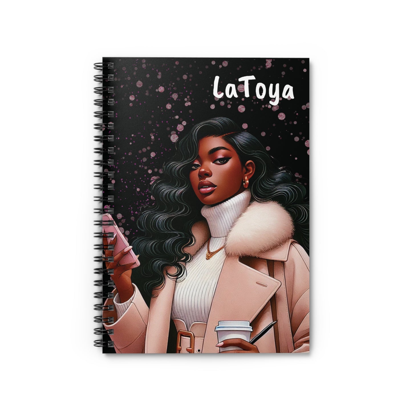 Unbothered - Black Woman Spiral Notebook