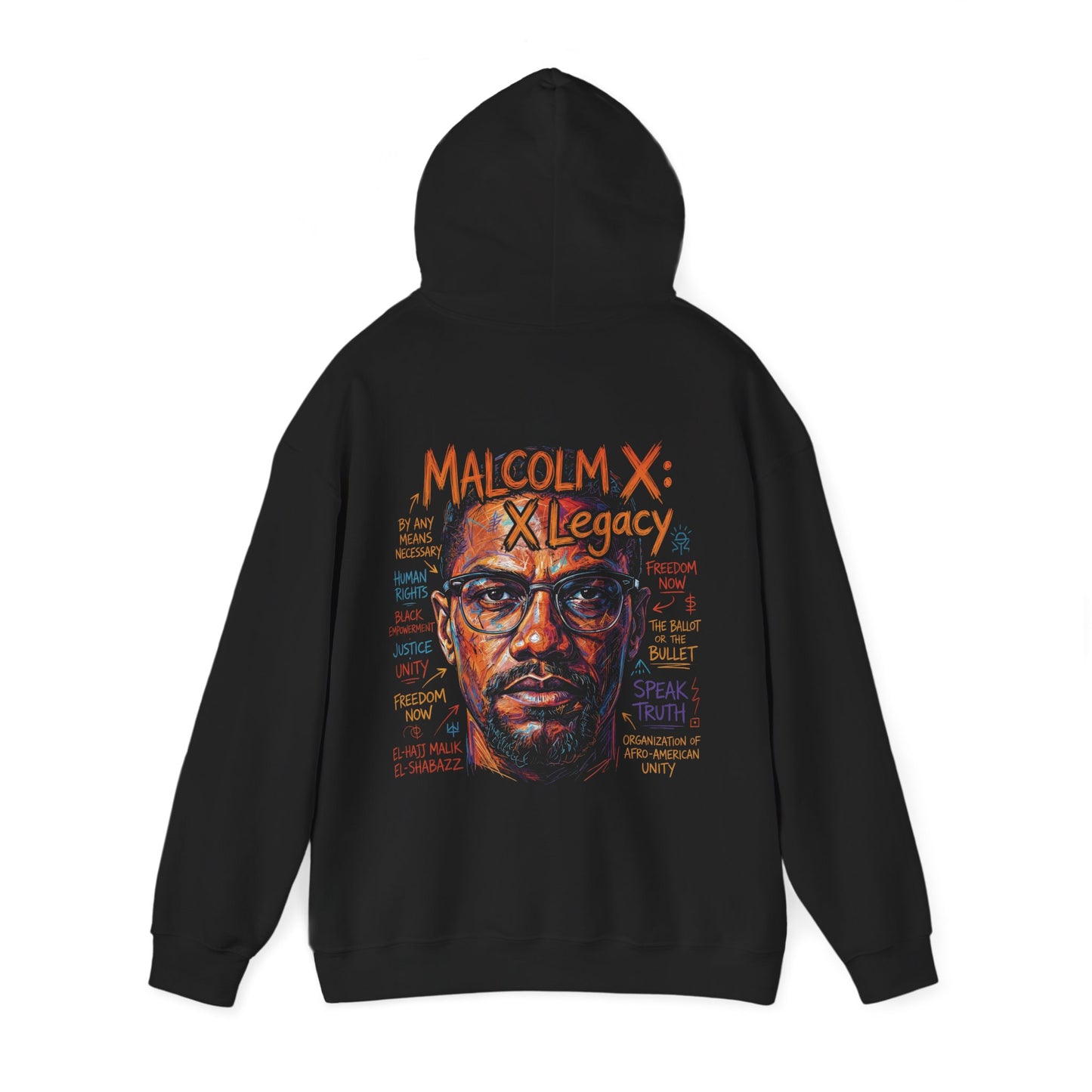 Malcolm X Legacy Hoodie Sweatshirt