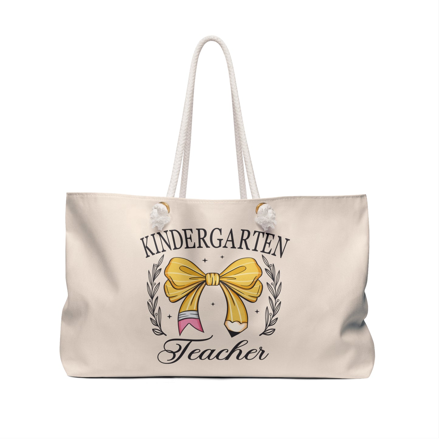 Kindergarten Teacher Weekender Bag | Teacher Appreciation Travel & School Tote