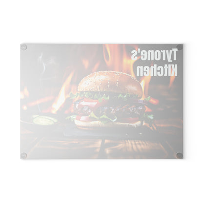 Personalized Grilling Glass Cutting Board | Custom Gift for Dad, Grandpa & Grill Masters