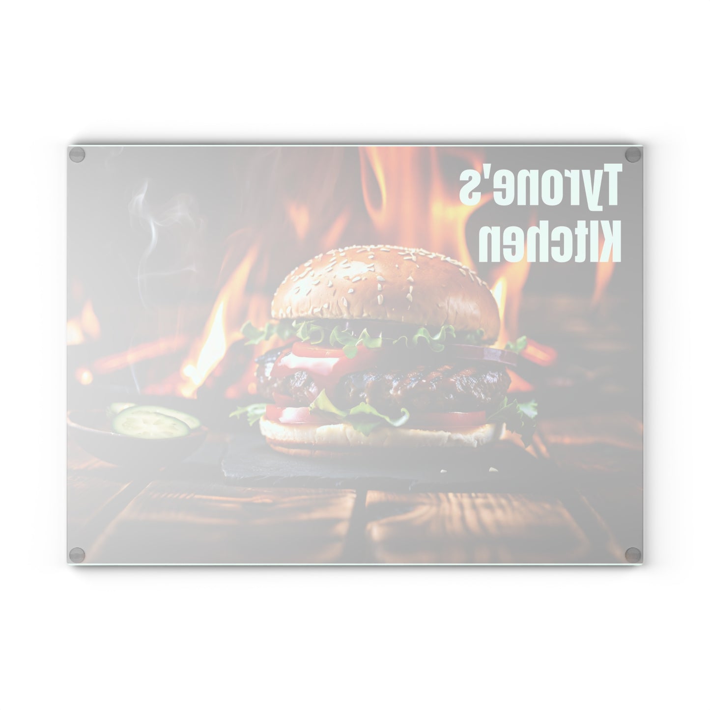 Personalized Grilling Glass Cutting Board | Custom Gift for Dad, Grandpa & Grill Masters