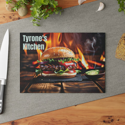 Personalized Grilling Glass Cutting Board | Custom Gift for Dad, Grandpa & Grill Masters