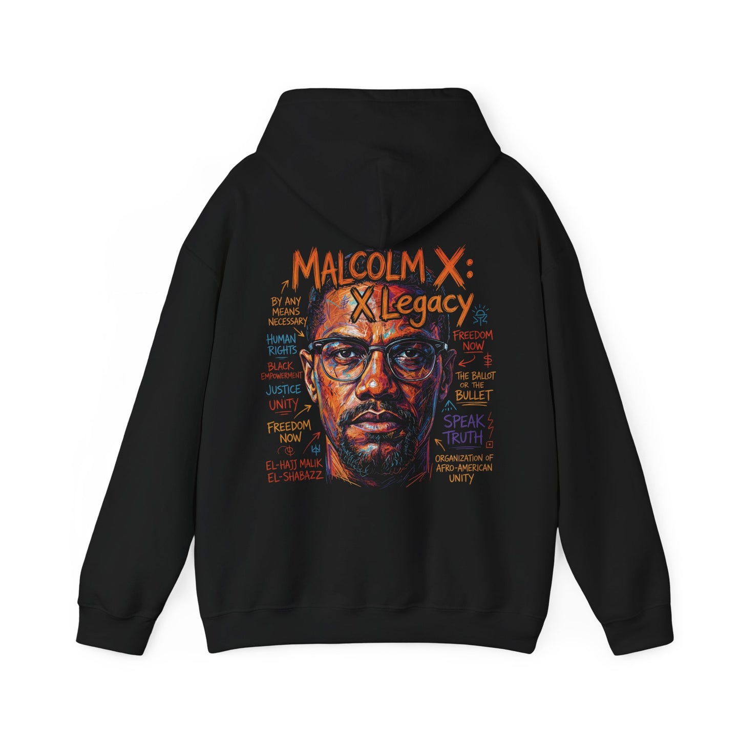 Malcolm X Legacy Hoodie Sweatshirt