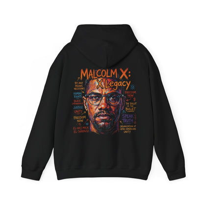Malcolm X Legacy Hoodie Sweatshirt