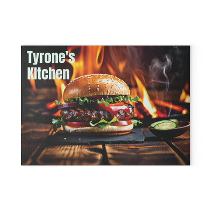 Personalized Grilling Glass Cutting Board | Custom Gift for Dad, Grandpa & Grill Masters