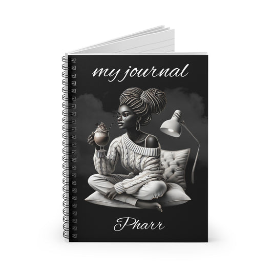 Built for Purpose - Black Woman Spiral Notebook