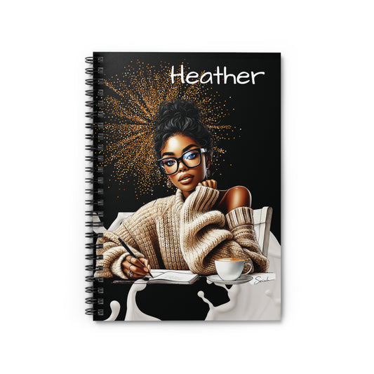 Melanin & Mindset - Personalized Black Girl Spiral Notebook