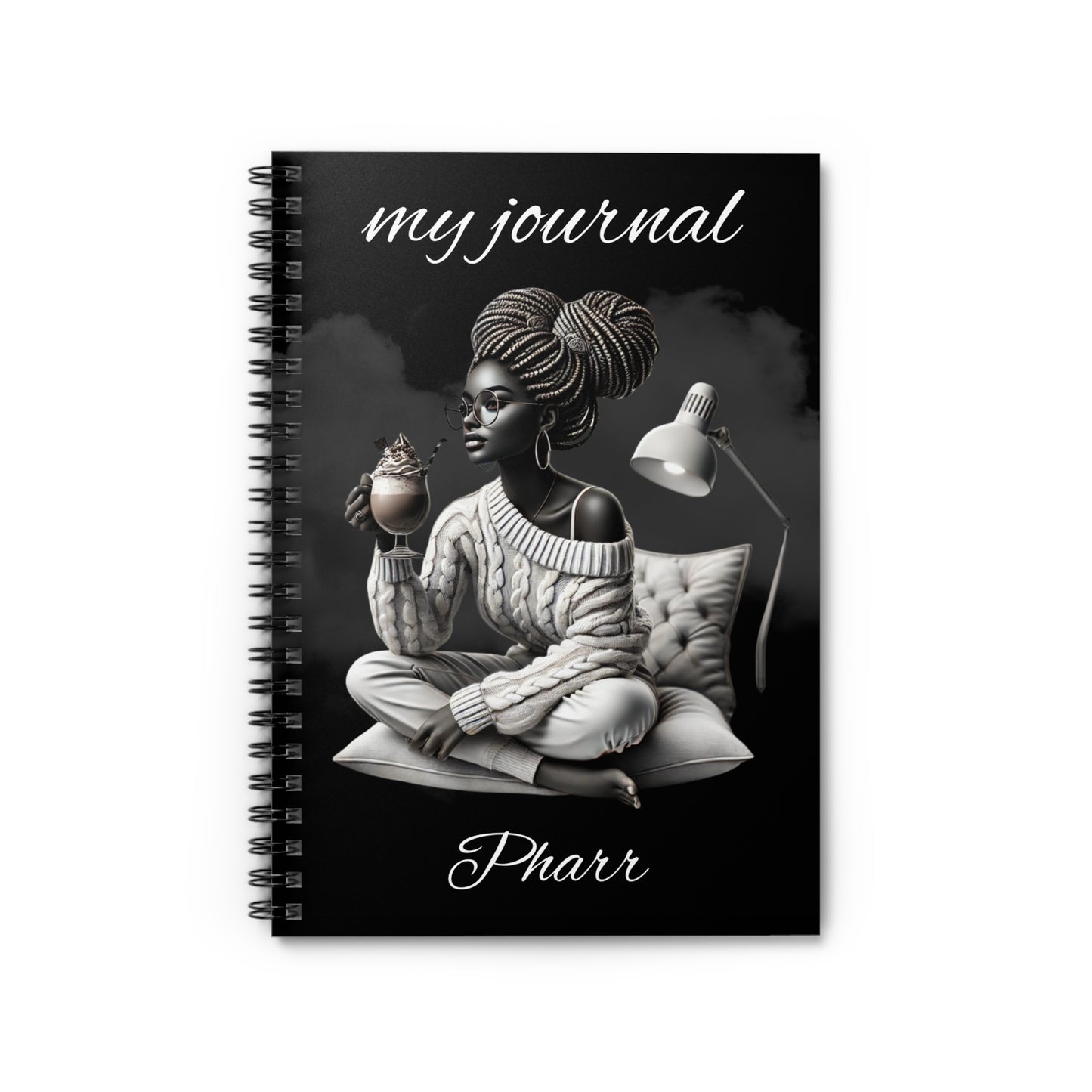 Built for Purpose - Black Woman Spiral Notebook