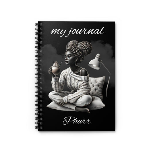 Built for Purpose - Black Woman Spiral Notebook