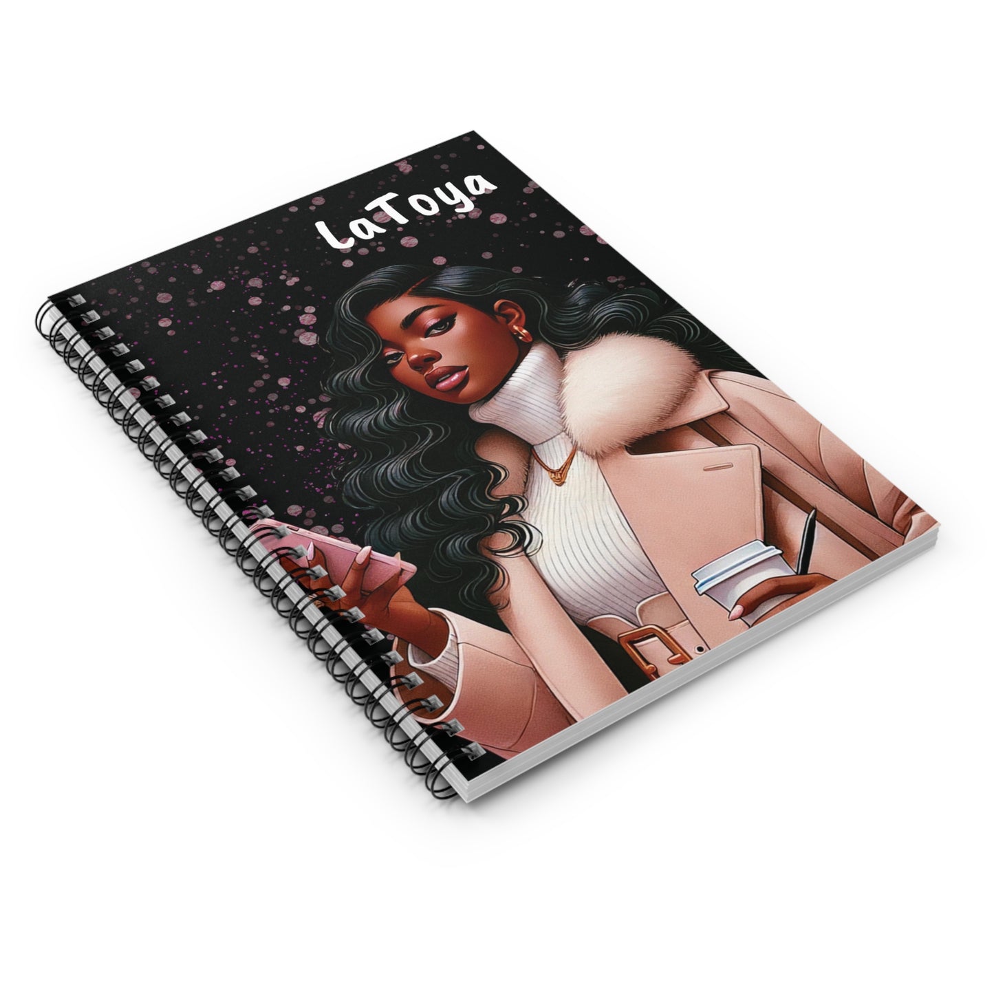 Unbothered - Black Woman Spiral Notebook