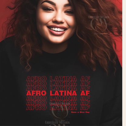 Afro Latina AF Unisex Crewneck Sweatshirt
